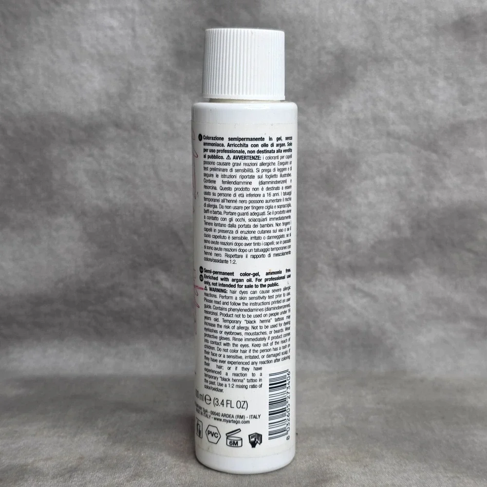 Artego You UP2 Semi-Permanent Hair Color Gel 5.43 Light Copper Gold Brown 3.4 oz